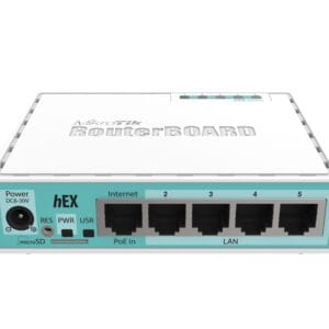 Maršrutizatorius 5 prievadų MikroTik RB750Gr3 hEX