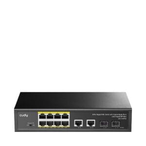 8 prievadų komutatorius CUDY GS1010PS2 (Nevaldomas, PoE)