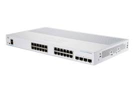 28 prievadų komutatorius CISCO CBS250-24T-4GEU