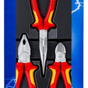 Replių rinkinys elektrikams Knipex 00 20 12 (3 vnt., 1000V)