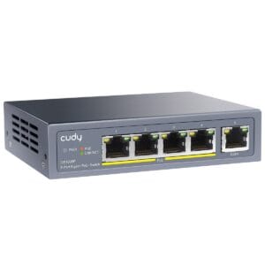 5 prievadų komutatorius CUDY GS1005P (Nevaldomas, PoE)