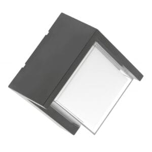 CANTI LED sieninis šviestuvas (pilkas, 12W, 1000lm, IP65, 4000K) GTV LD-CANTI12WKW-15