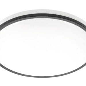 TULA LED lubinis šviestuvas (apvalus, juodas, 24W, 1680lm, 4000K, IP44) GTV LD-TUL24W-NW-00