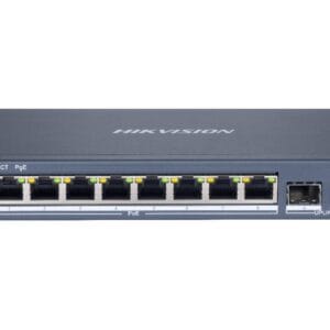 10 prievadų, 8 PoE prievadų komutatorius Hik-vision DS-3E1510P-SI