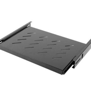 Ištraukiama lentyna 19" spintai 1U L450 (juoda)